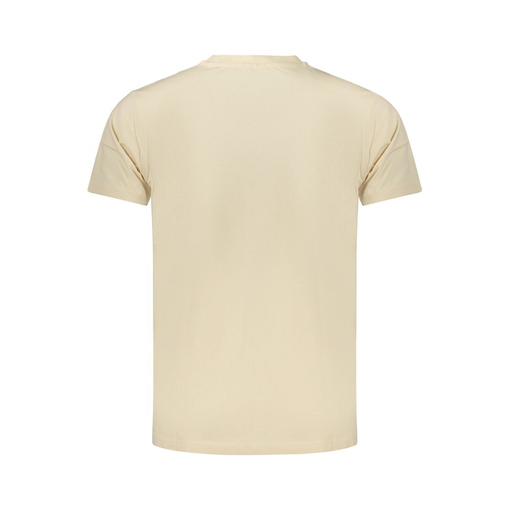 T-Shirt by Rifle for men in cotton beige features an on trend silhouette, perfectly showcasing a on trend and for an elevated aesthetic.