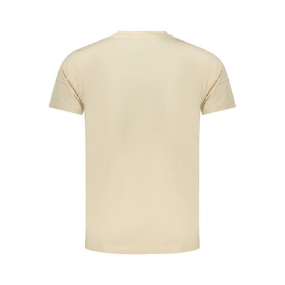 T-Shirt by Rifle for men in cotton beige features an on trend silhouette, perfectly showcasing a on trend and for an elevated aesthetic.