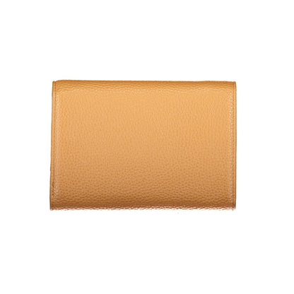 Wallet by Mario Valentino for women in polyurethane brown features a streamlined silhouette, showcasing the streamlined Polyurethane Wallet design with sophisticated for a premium look.