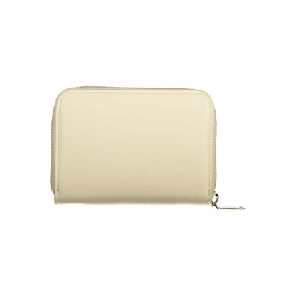 Mario Valentino Polyurethane Wallet - Beige