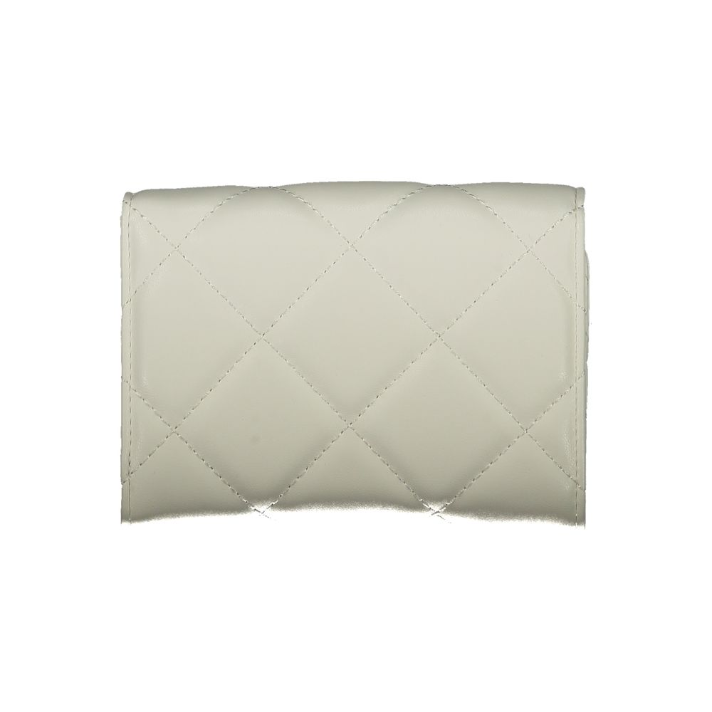 Mario Valentino Polyurethane Wallet - Blue White Signature