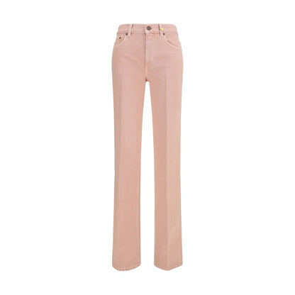 Jeans by Chloé for women in organic cotton denim gold & multicolor features an refined tailoring silhouette, showcasing a premium straight-leg, regular-fit & slim with a and long cut for a refined tailoring look.