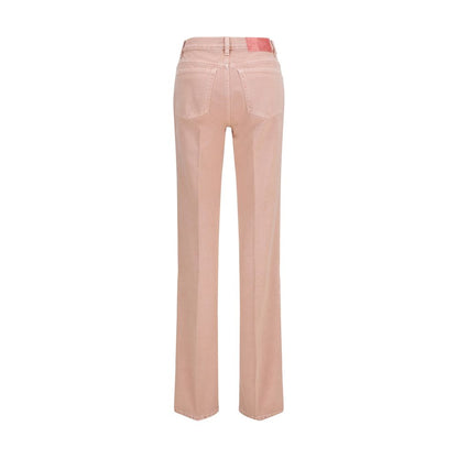 Jeans by Chloé for women in organic cotton denim gold & multicolor features an sophisticated and straight-leg, regular-fit & slim with a precise long, creating a sophisticated and sophisticated silhouette.