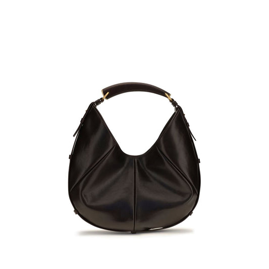 Large Evening Hobo Shoulder Bag by Saint Laurent for women in bos taurus suede calf leather bronze & brown features a enviable silhouette, showcasing a secure zipper & magnetic, ample , and enviable shoulder-strap & handle for a enviable finish.