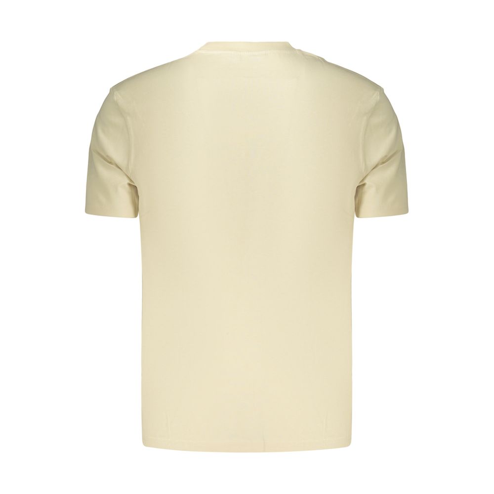 T-Shirt by Ellesse for men in cotton beige & signature features an on trend silhouette, perfectly showcasing a on trend and for an elevated aesthetic.