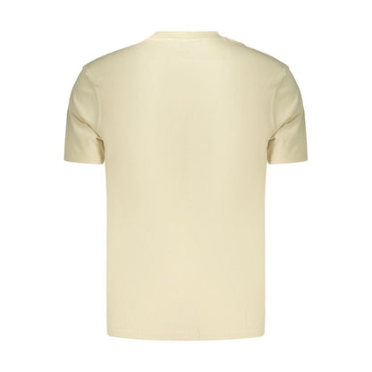 T-Shirt by Ellesse for men in cotton beige & signature features an on trend silhouette, perfectly showcasing a on trend and for an elevated aesthetic.