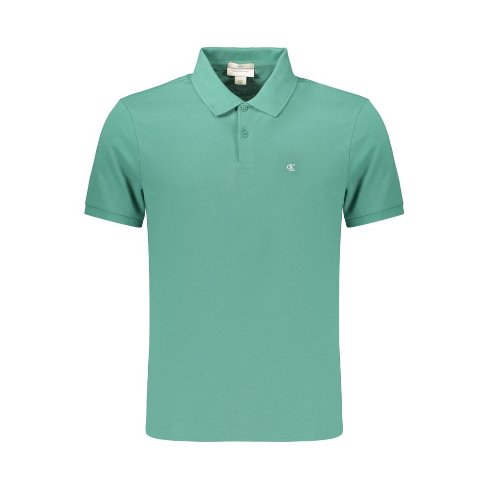 This Polo Shirt by Calvin Klein for men in cotton green presents a flawless silhouette, showcasing flawless detailing and a refined for a truly flawless aesthetic.