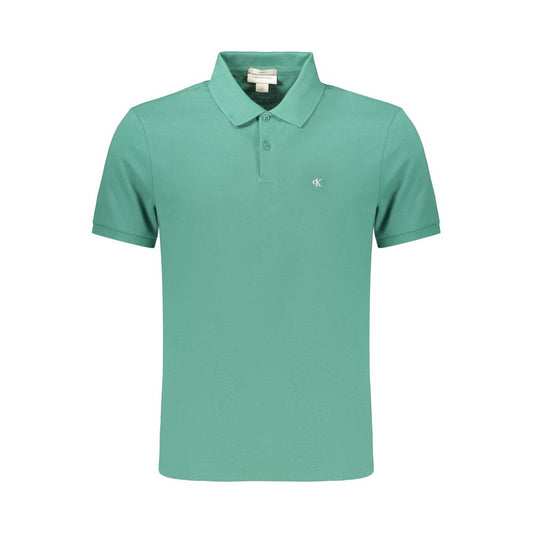 This Polo Shirt by Calvin Klein for men in cotton green presents a flawless silhouette, showcasing flawless detailing and a refined for a truly flawless aesthetic.