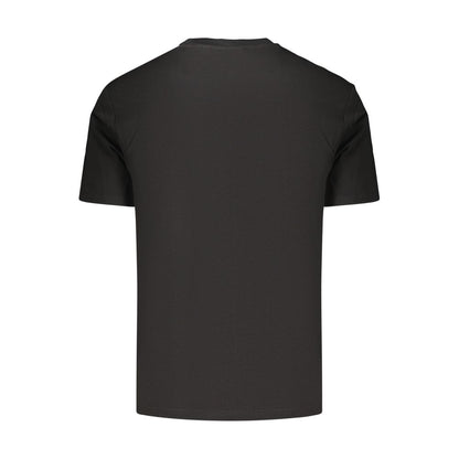 T-Shirt by Ellesse for men in cotton black showcases a dramatic silhouette, elegantly detailed with a dramatic and for a truly dramatic finish.