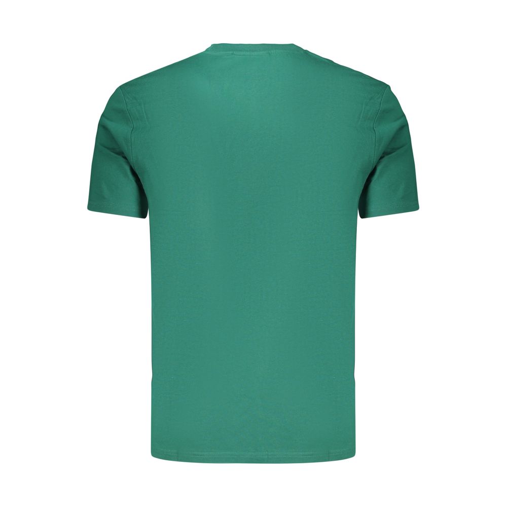T-Shirt by Ellesse for men in cotton green showcases a fashionable silhouette, elegantly detailed with a fashionable and crew neckline for a sophisticated, high-fashion look.