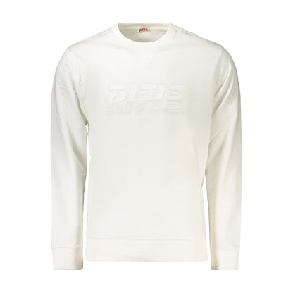 Sweatshirt by Rifle for men in cotton blue & white presents a smart casual silhouette, featuring a smart casual and for a sophisticated look.