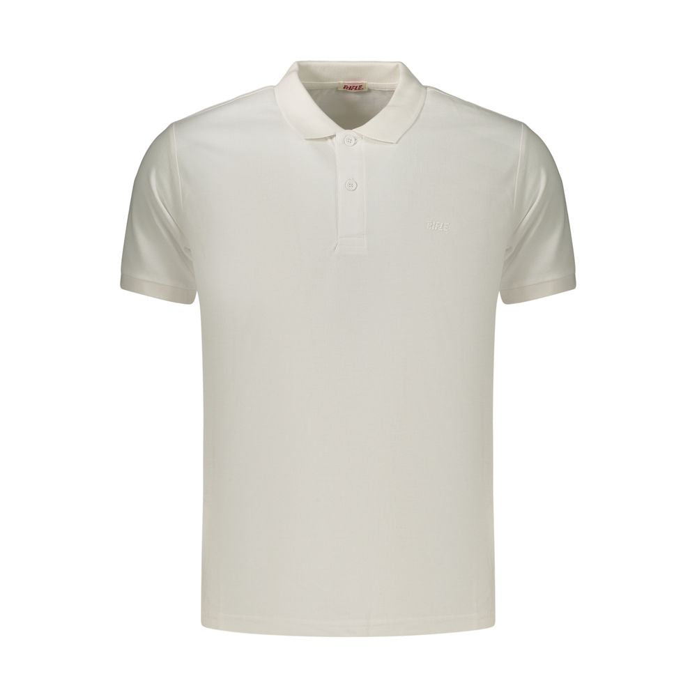 Polo Shirt by Rifle for men in cotton blue & white presents a crisp silhouette, artfully detailed with a crisp and crisp .