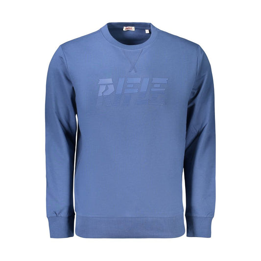 Sweatshirt by Rifle for men in cotton blue features an enviable silhouette, showcasing a premium and refined for a truly enviable finish.