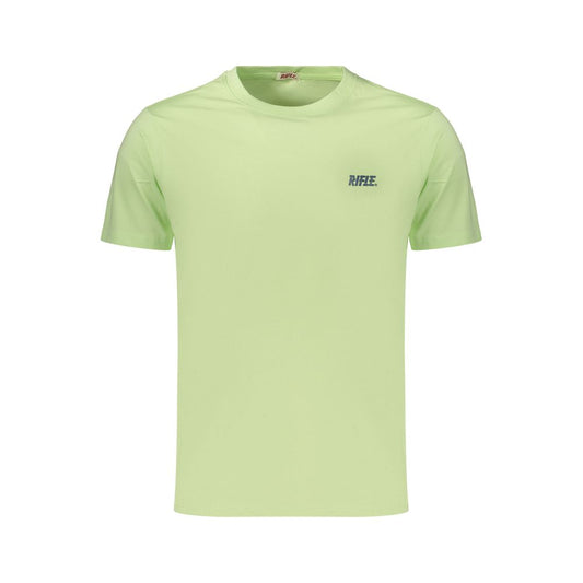 T-Shirt by Rifle for men in cotton green showcases a fashionable silhouette, elegantly detailed with a fashionable and for a sophisticated, high-fashion look.