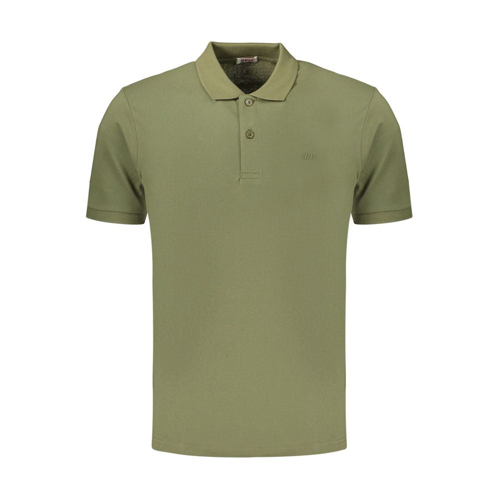 Polo Shirt by Rifle for men in cotton green features a eye catching silhouette, showcasing a refined and for a eye catching finish.