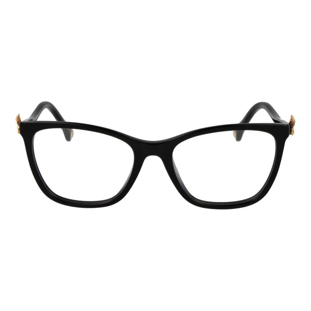 Eyeglasses Frames by Carolina Herrera for women in acetate and black showcases a refined silhouette, detailed with a black coloured frame finish and a sophisticated full-frame frame design.