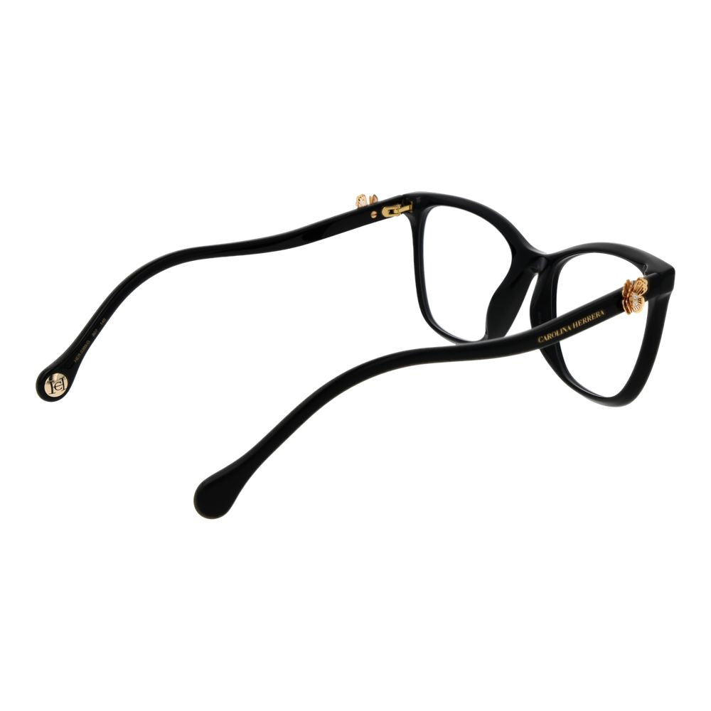 Eyeglasses Frames by Carolina Herrera for women in and black showcases an refined full-frame frame design featuring a sophisticated black coloured frame for an refined and refined aesthetic.