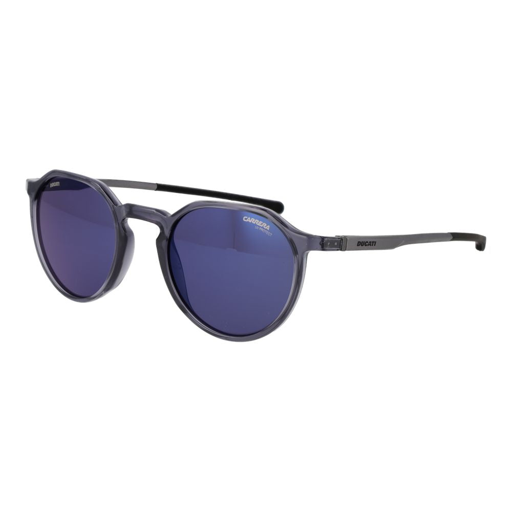 Carrera Ducati Round Mirrored Dark-Tint Aluminium Sunglasses - Grey