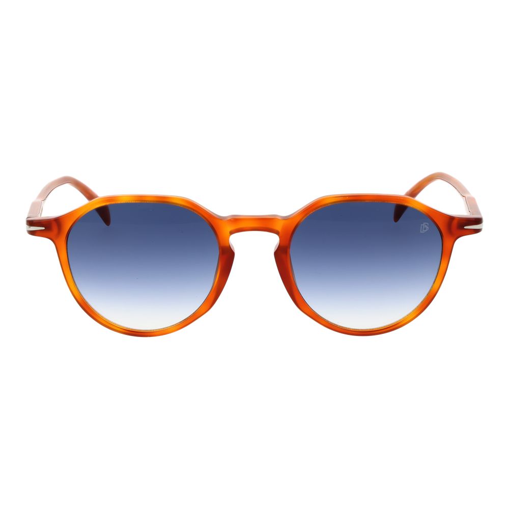 This Sunglasses by David Beckham for men in acetate brown presents a sumptuous silhouette, showcasing a sumptuous full-rim panto frame design in brown coloured frame and high-performance gradient category-3-dark-tint lens.