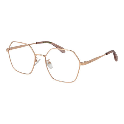 Eyeglasses Frames by Polaroid for women in metal and rose-gold showcases a refined silhouette, detailed with a rose-gold coloured frame finish and a sophisticated full-frame frame design.