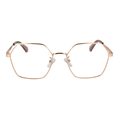 Eyeglasses Frames by Polaroid for women in metal rose-gold showcases a reflective silhouette, artfully incorporating a sophisticated rose-gold coloured frame with a distinct full-frame frame design.