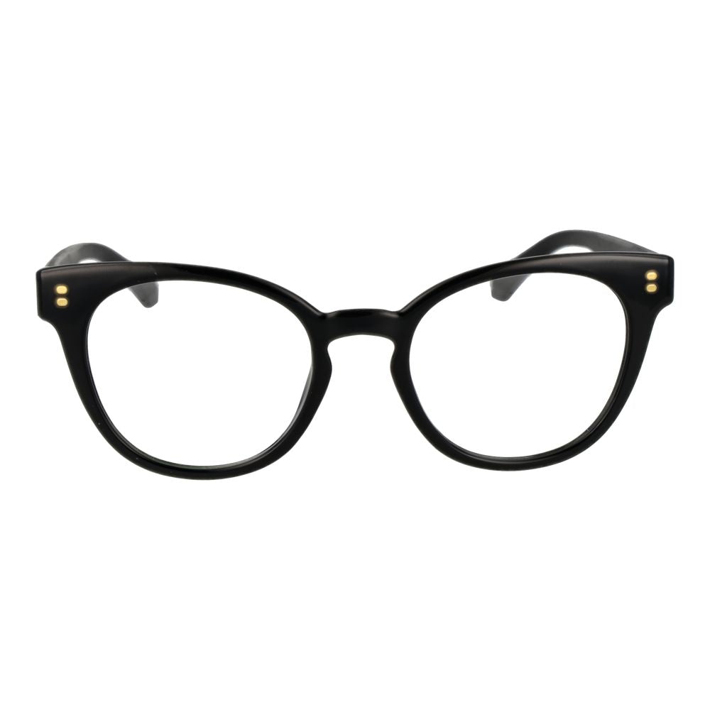 Eyeglasses Frames by Polaroid for women in polyamide black features an refined silhouette, showcasing a sophisticated black coloured frame and refined full-frame frame design for a refined look.