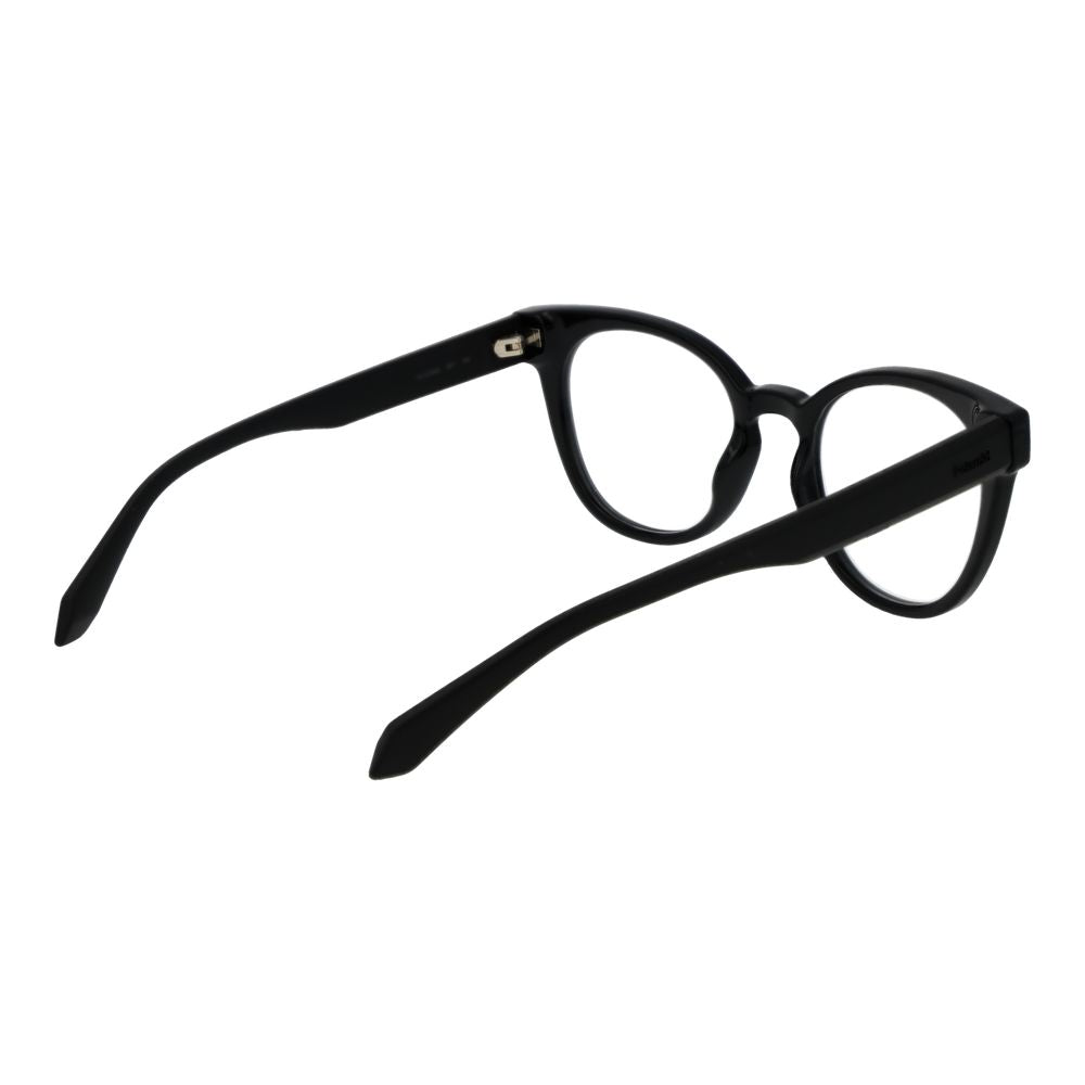 Eyeglasses Frames by Polaroid for women in polyamide black features a refined silhouette, showcasing a refined black coloured frame and full-frame frame design for a sophisticated, premium look.