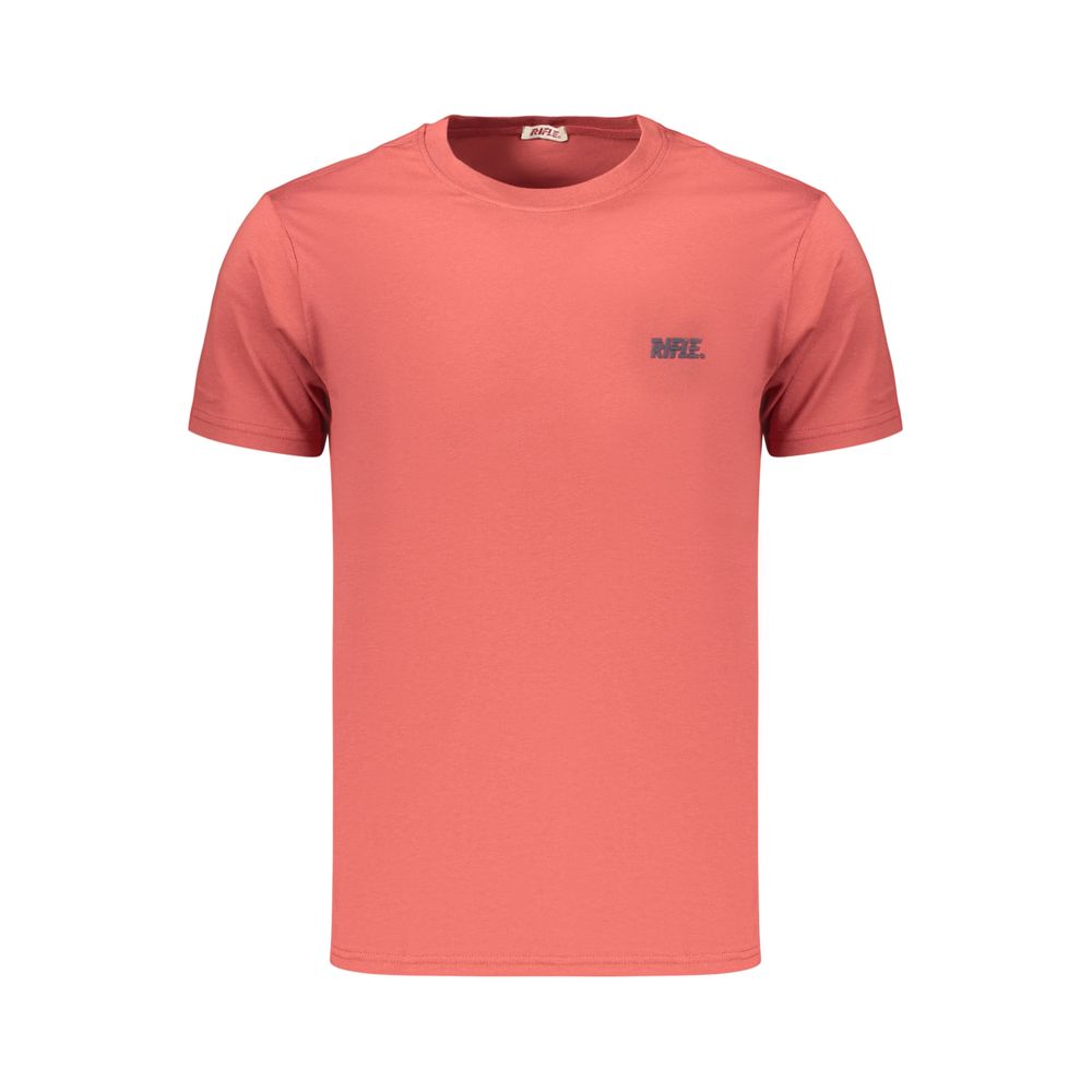 T-Shirt by Rifle for men in cotton red showcases a chic silhouette, artfully detailed with a chic and for a chic finish.