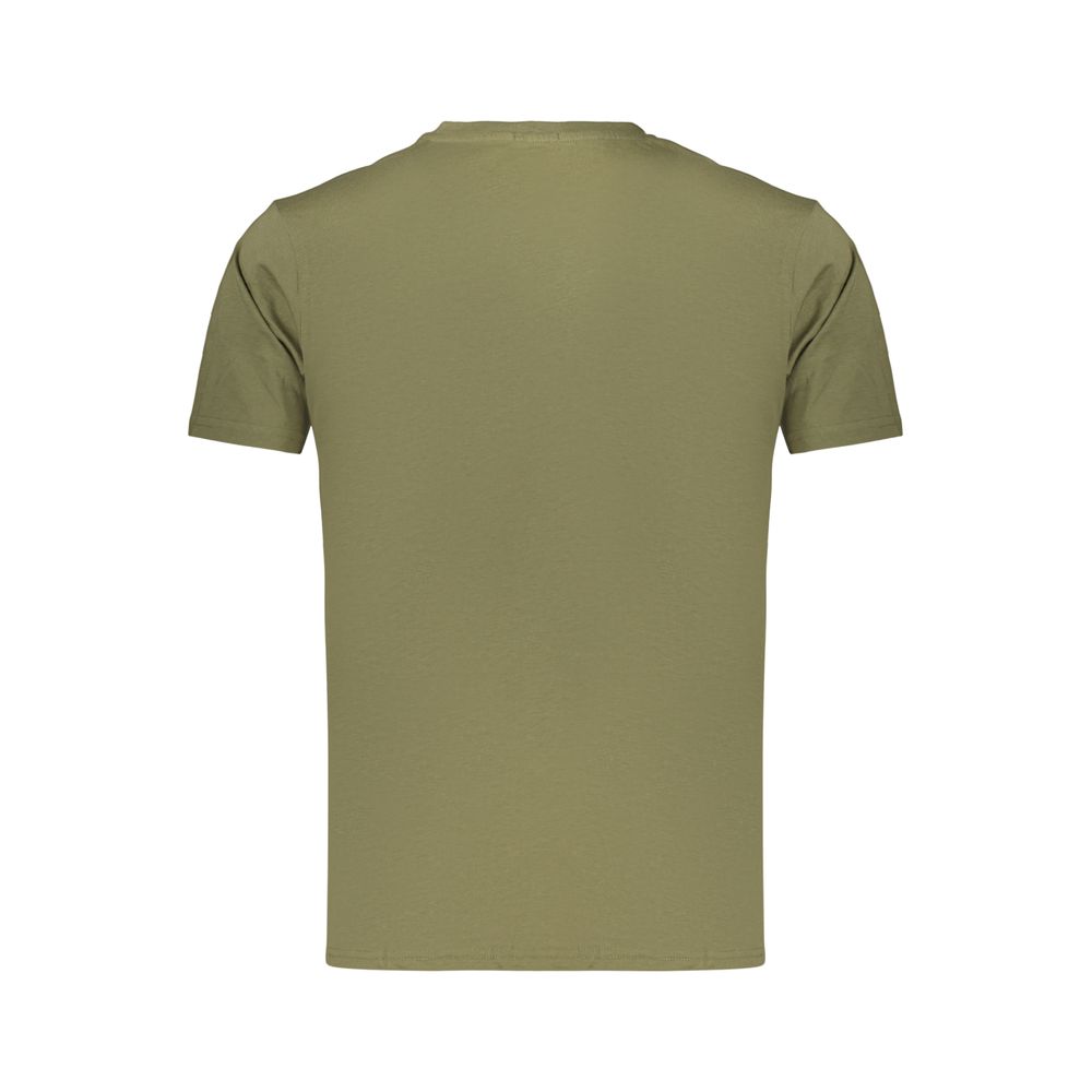 T-Shirt by Rifle for men in cotton green features an edgy silhouette, meticulously detailed with a sophisticated and for a truly edgy finish.