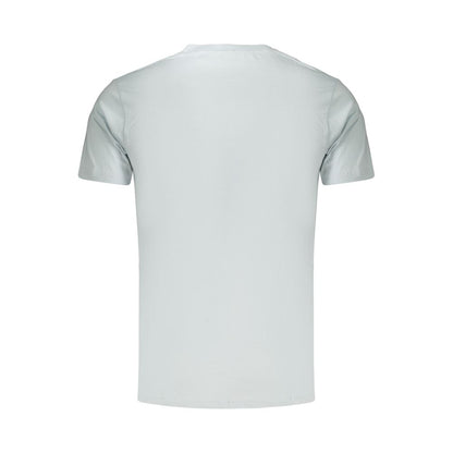 T-Shirt by Rifle for men in cotton light-blue & sky-blue showcases a dramatic silhouette, elegantly detailed with a dramatic and for a truly dramatic finish.