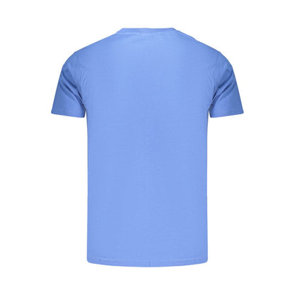 T-Shirt by Rifle for men in cotton blue showcases a dramatic silhouette, elegantly detailed with a dramatic and for a truly dramatic finish.