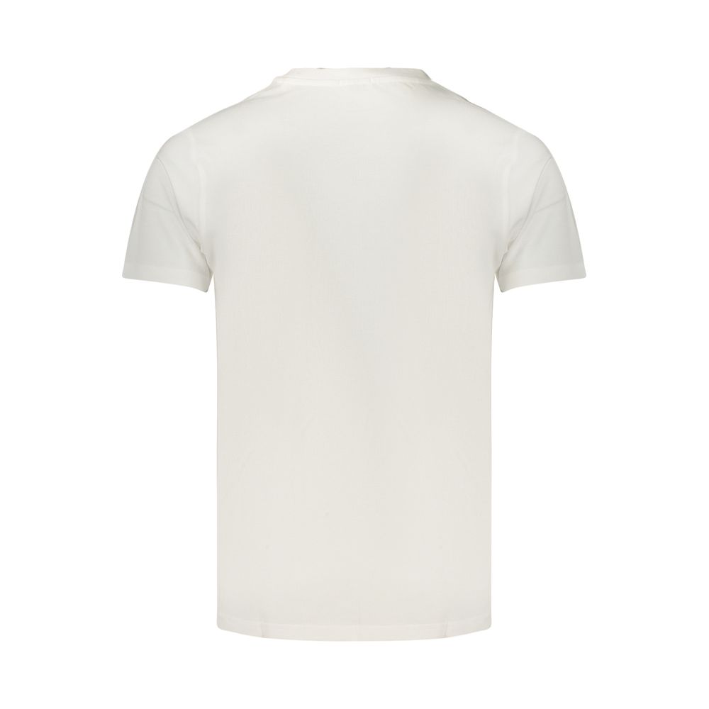 T-Shirt by Rifle for men in cotton blue & white showcases a chic silhouette, artfully detailed with a chic and for a chic finish.