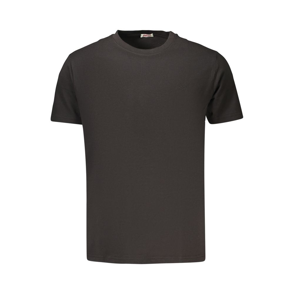 T-Shirt by Rifle for men in cotton black showcases a dramatic silhouette, elegantly detailed with a dramatic and for a truly dramatic finish.