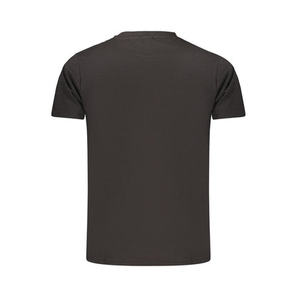 T-Shirt by Rifle for men in cotton black showcases a unassuming silhouette, artfully detailed with a refined and unassuming for a sophisticated, contemporary look.