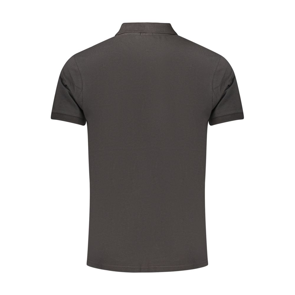 Rifle Men's Cotton Polo Shirt - Black Print
