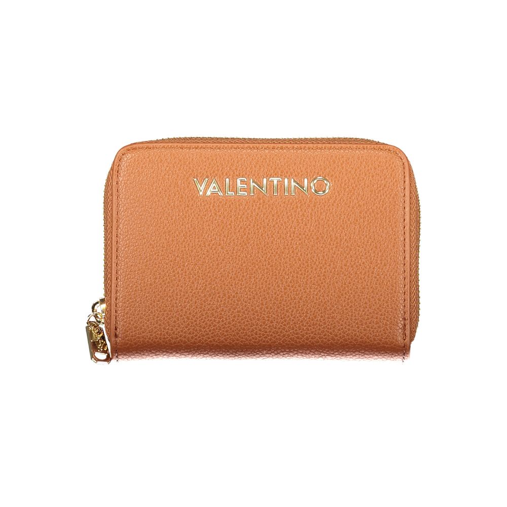 Wallet by Mario Valentino for women in polyurethane brown presents a refined silhouette, artfully capturing the essence of the Polyurethane Wallet design with sophisticated for a refined look.