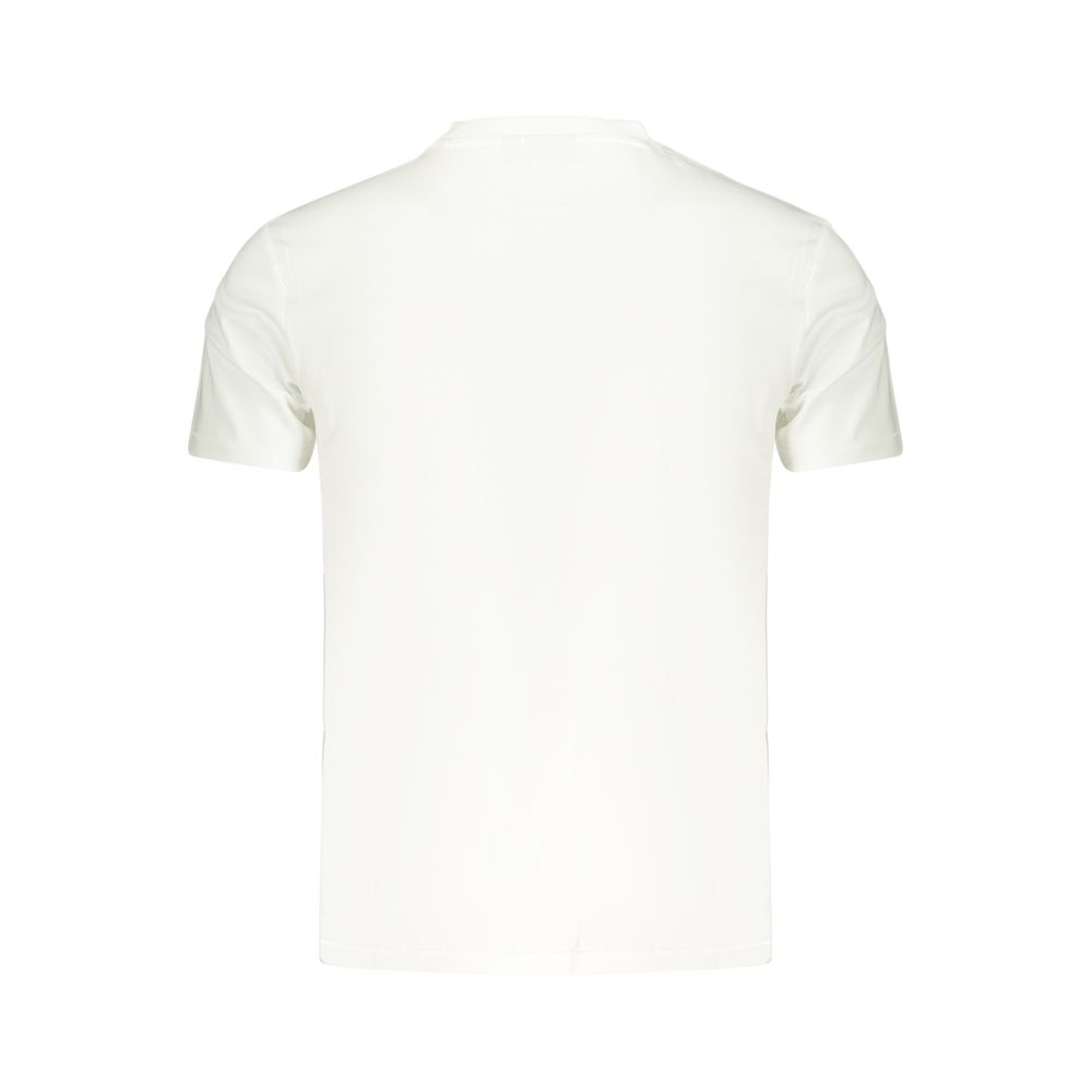 T-Shirt by Napapijri for men in cotton beige, blue & white features a plush silhouette, showcasing a sophisticated and for a truly plush finish.