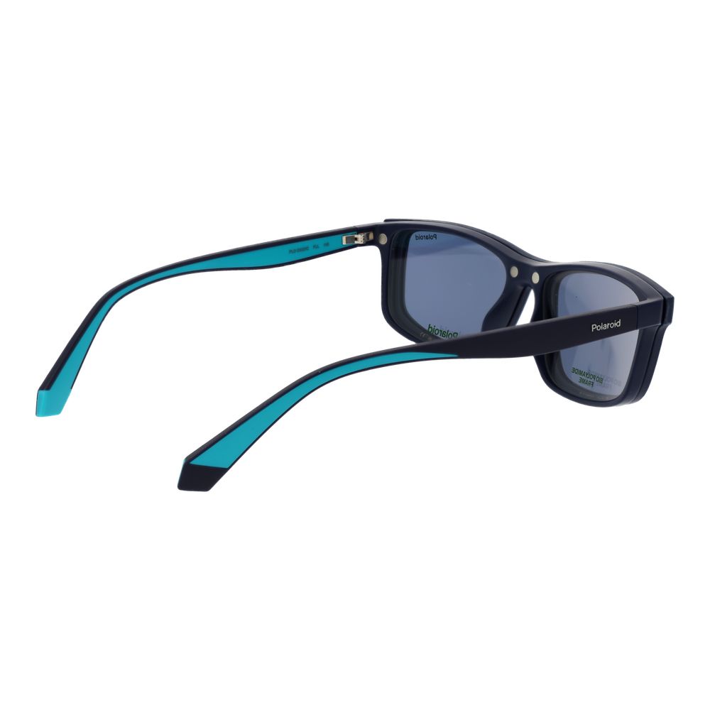 Eyeglasses Frames by Polaroid for men in acetate & polyamide blue features a refined silhouette, showcasing a refined blue coloured frame and full-frame frame design for a sophisticated, premium look.