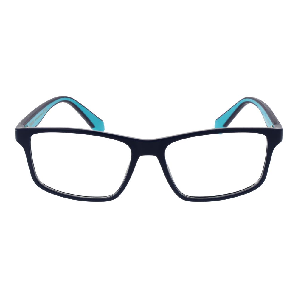 Eyeglasses Frames by Polaroid for men in and blue showcases a refined silhouette, detailed with a blue coloured frame finish and a sophisticated full-frame frame design.