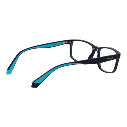 Eyeglasses Frames by Polaroid for men in blue showcases a refined full-frame frame design with a refined blue coloured frame finish for a refined and sophisticated look.