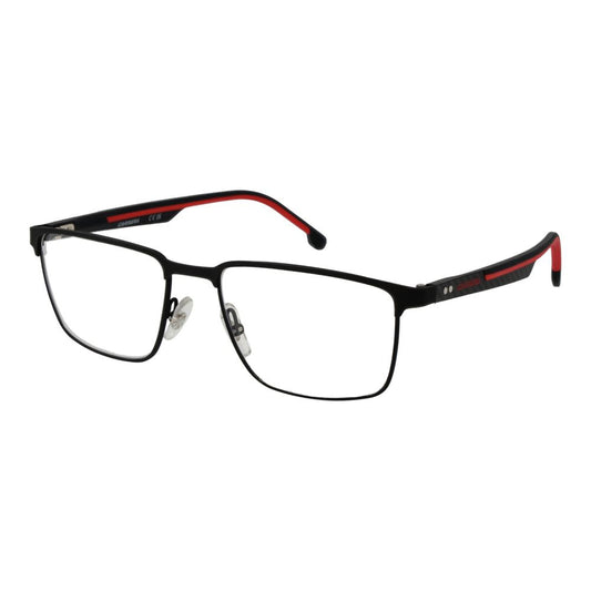 Eyeglasses Frames by Carrera for men in black showcases a reflective silhouette, artfully incorporating a sophisticated black coloured frame with a distinct full-frame frame design.
