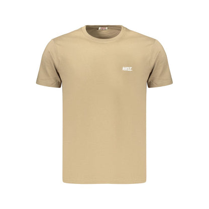T-Shirt by Rifle for men in cotton brown & print showcases a fashionable silhouette, elegantly detailed with a fashionable and crew neckline for a sophisticated, high-fashion look.
