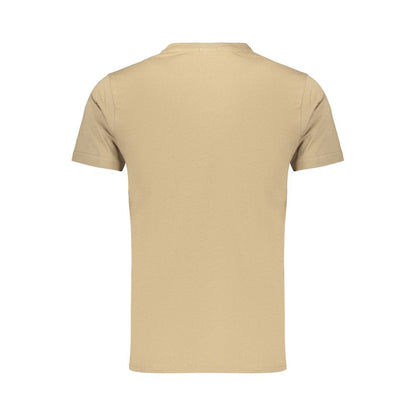 T-Shirt by Rifle for men in cotton brown & print showcases a chic silhouette, artfully detailed with a chic crew neckline and for a chic finish.