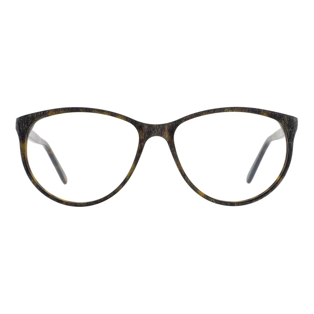 Eyeglasses Frames by Andy Wolf for women in brown features an refined silhouette, showcasing a sophisticated brown coloured frame and refined full-frame frame design for a refined look.