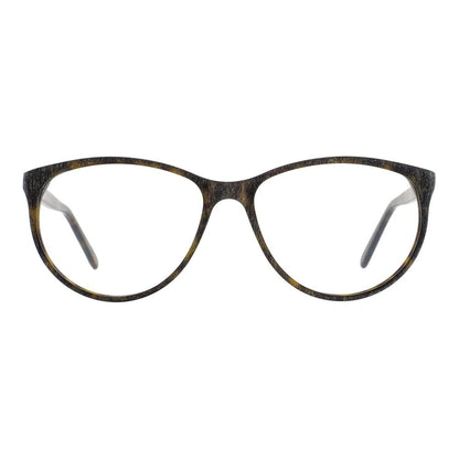 Eyeglasses Frames by Andy Wolf for women in brown features an refined silhouette, showcasing a sophisticated brown coloured frame and refined full-frame frame design for a refined look.