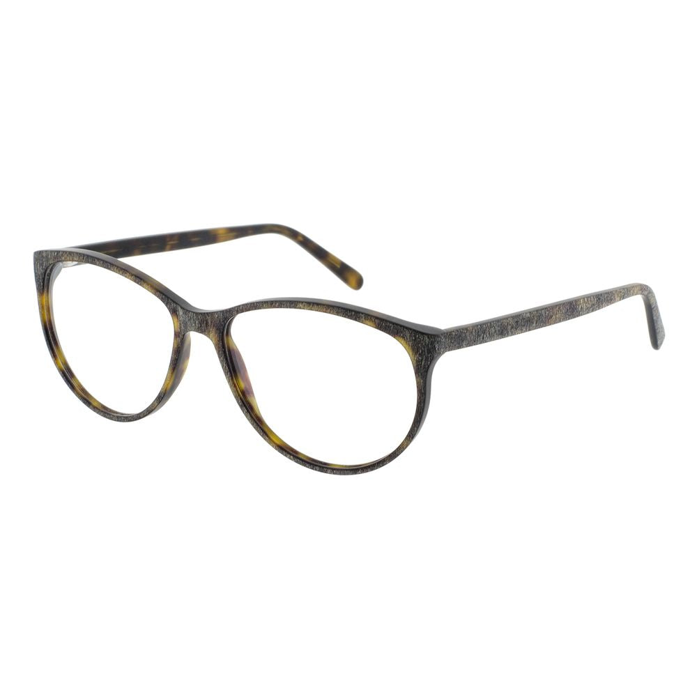 Eyeglasses Frames by Andy Wolf for women in brown showcases a reflective silhouette, artfully incorporating a sophisticated brown coloured frame with a distinct full-frame frame design.