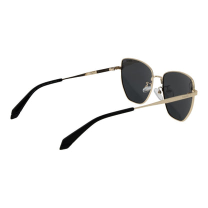 Polaroid Gold Metal Sunglasses
