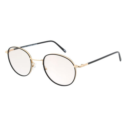 Eyeglasses Frames by Andy Wolf for men in metal gold showcases a reflective silhouette, artfully incorporating a sophisticated gold coloured frame with a distinct full-frame frame design.
