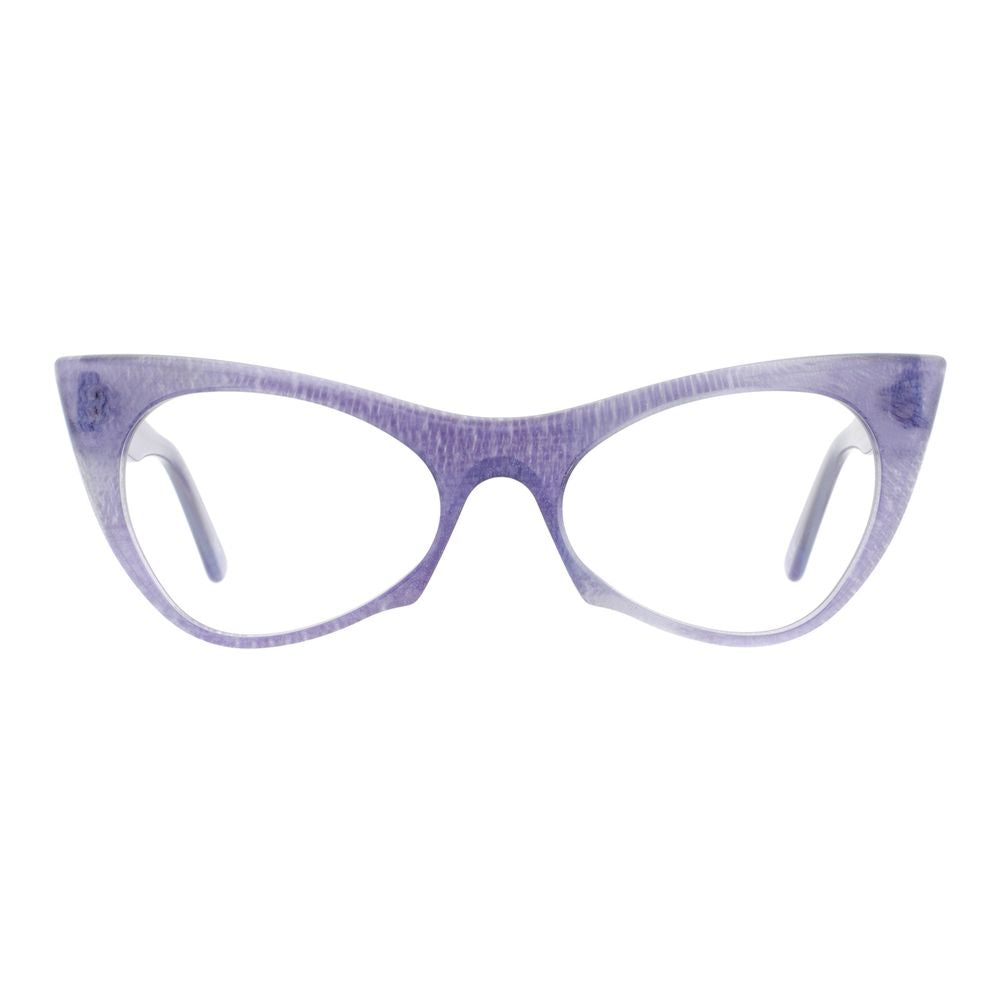 Eyeglasses Frames by Andy Wolf for women in purple features a refined silhouette, showcasing a refined purple coloured frame and full-frame frame design for a sophisticated, premium look.