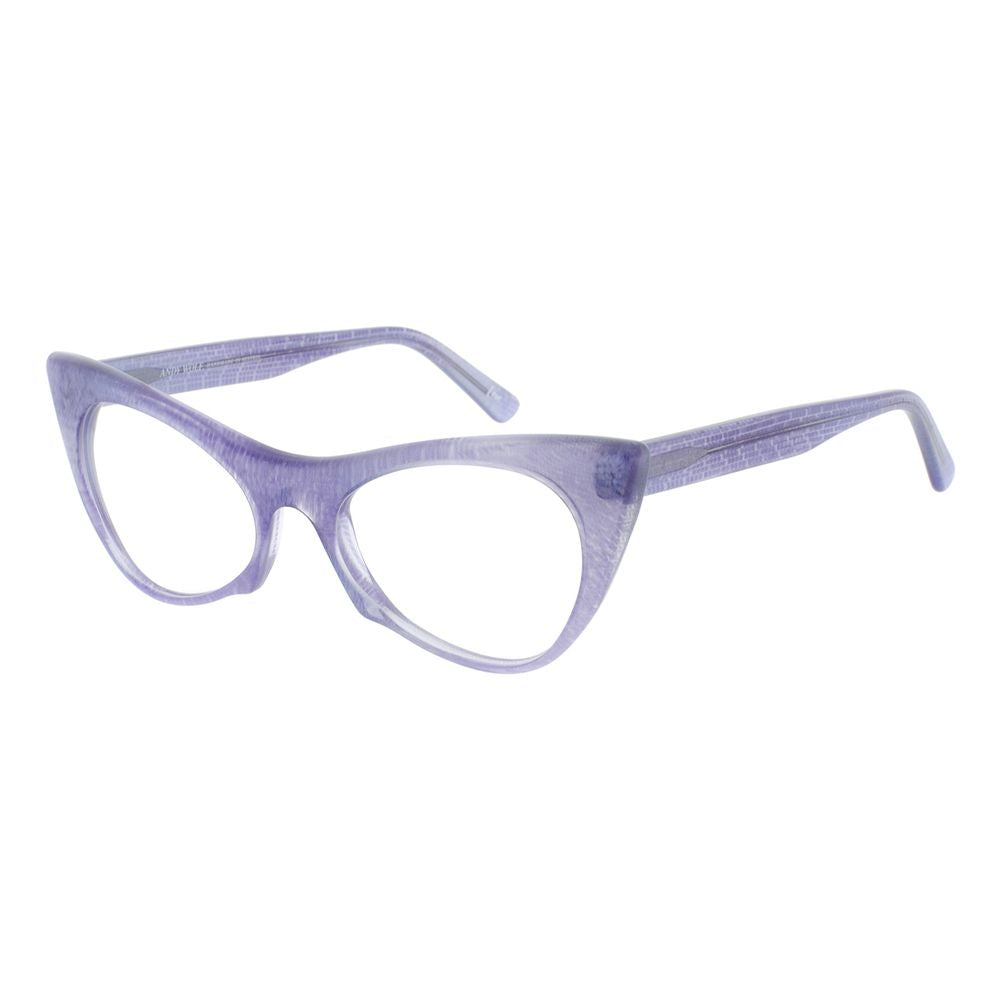 Eyeglasses Frames by Andy Wolf for women in and purple showcases a refined silhouette, detailed with a purple coloured frame finish and a sophisticated full-frame frame design.